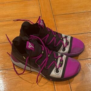 Nike Purple and Black Athletic KOBE Shoes